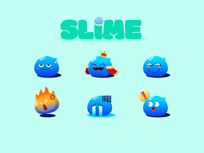 slime design illustration ui