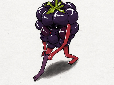 Hot date blackberry childrens illustration date fruit fruitober illustration ink drawing inktober inktober2019 mixed media romance seductive sexy