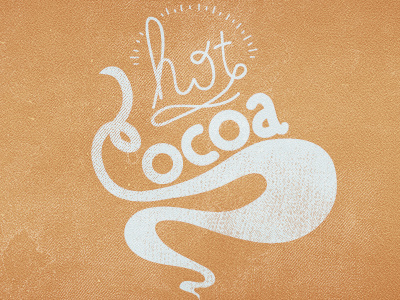 Hotcocoa Dribbble digital grunge holiday ligature texture typography vector