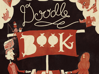 Doodle Book book character cover design digital illustration limited palette sketchbook typography