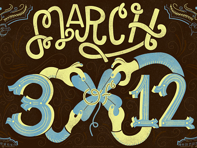 Parse & Parcel Free March Wallpaper design digital free grunge illustration ligature march texture typography vector wallpaper