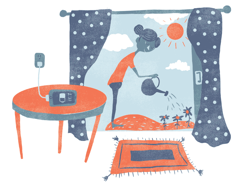 "Stress Less" inset Illustrations by Chris Corsi on Dribbble