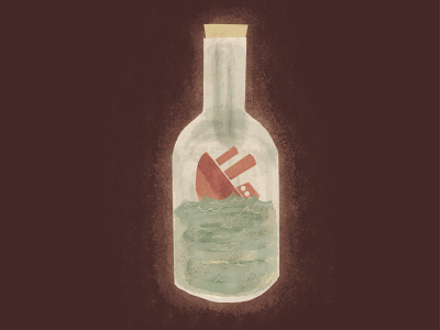 Cya boat bottle brushes illustration muted