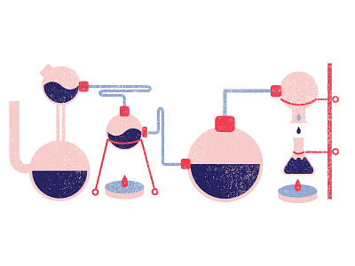 Chemistry chemistry editorial flat illustration science texture vector