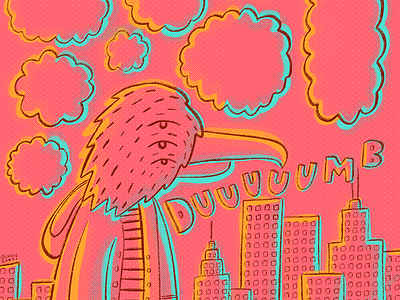 ...and also stupid... bird city comic graphic illustration texture