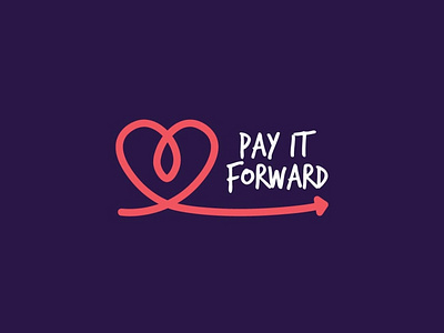 Pay it Forward branding design flat icon illustrator logo vector