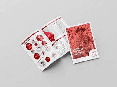 CCS - Annual Report branding brochure fundraise graphic design illustrator mockup volunteer