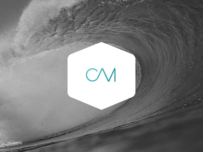 Logo for a Developer brand clean identity logo simple waves