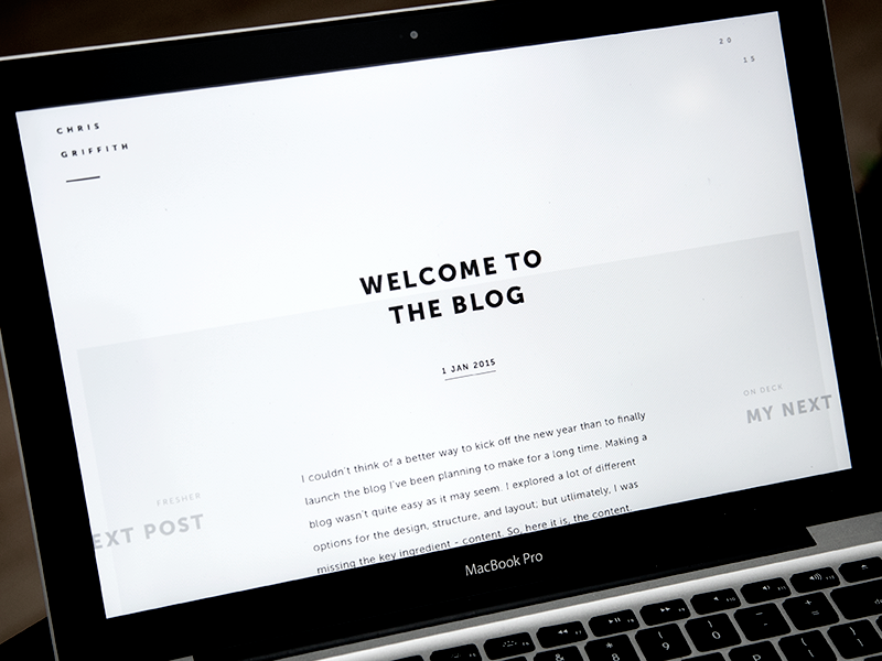 Personal Blog Update blog layout minimal personal ui web website