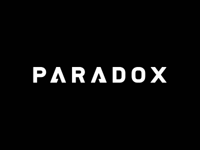 Paradox brand identity logo type