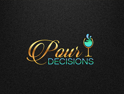 Pour Decisions animation art branding design illustration illustrator lettering logo type typography vector