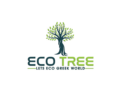 ECO TREE #flatminimalist #versatile animation art branding design illustration illustrator lettering logo type vector