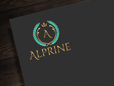 (A) ALPRINE Logo Design #mockup 3d branding elegant graphic design logo luxury mockup modern