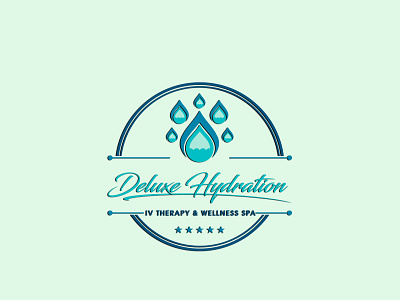 # 3. Deluxe HYDRATION (3 Professional Logo Design's) 3d branding elegant graphic design logo modern signature unique