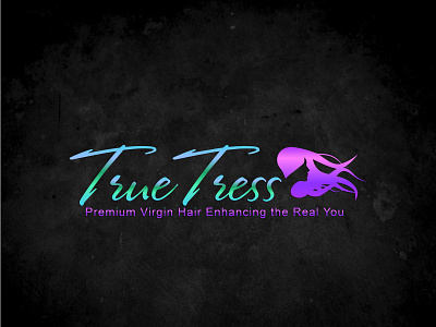 True Tress (classy elegant luxury signature logo)