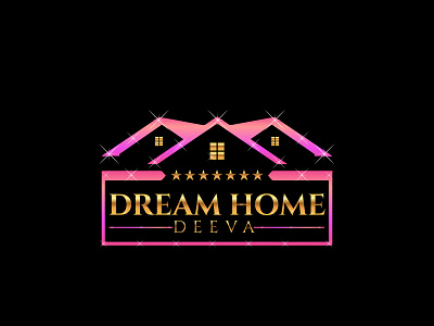Dream Home DEEVA 3d branding elegant graphic design logo luxury modern signature unique