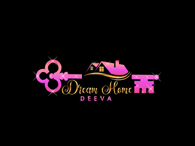 Dream Home DEEVA 3d branding classy elegant graphic design hand drawn logo luxury modern signature unique
