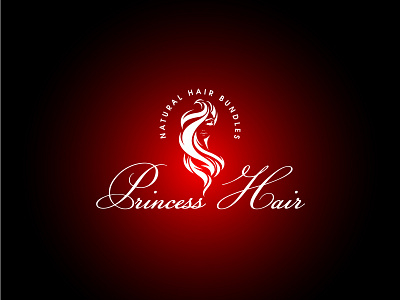 Princess Hair #feminine #eye-catching #luxurious 3d branding classy elegant feminine graphic design hand drawn logo luxury modern signature unique