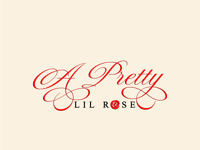 A Pretty LIL ROSE (Designer064) 2nd Design 3d branding elegant graphic design hand drawn logo luxury modern signature unique