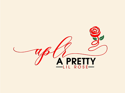 A Pretty LIL ROSE (Designer064) 3rd Design 3d branding elegant graphic design hand drawn logo luxury modern signature unique