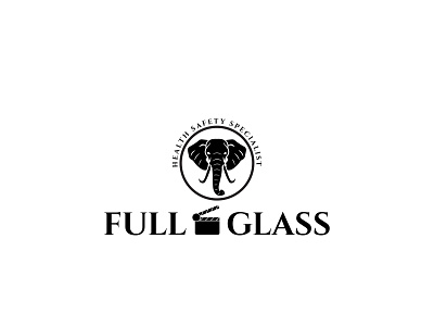 Logo Tittle: FULL GLASS 1st Design 3d branding elegant graphic design hand drawn logo luxury modern signature unique