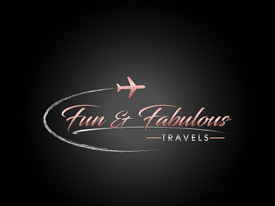Fun & Fabulous (Signature Logo) 3d branding elegant graphic design hand drawn hand written logo luxury modern signature unique
