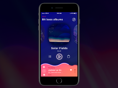 Musicstore app app design ios music ui