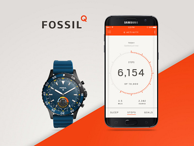 Fossil Q Hybrid Smartwatch activity tracking fitness tracking fossil smartwatch ui ux wearable technology