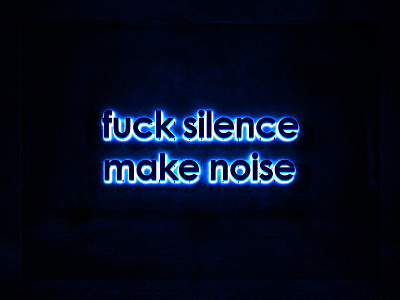 fuck silence make noise fonts fuck i swear illustrated type type typo typography whatever fuck iy