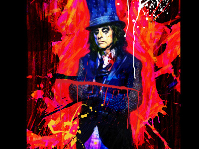 alice cooper art art prints fine art prints manish mansinh manishmansinh music musician