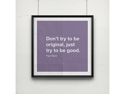 Art Quote - Paul Rand