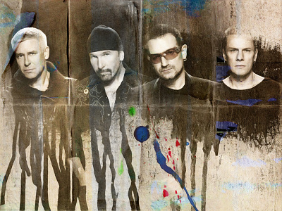 U2 art digital drawing illustration illustrator movies music painting pastels portrait poster print quote retro wallpaper