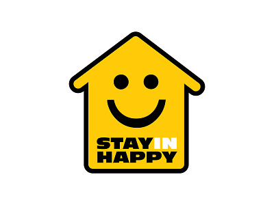 Covid-19 Corona Virus Awareness Poster - Stay in Happy