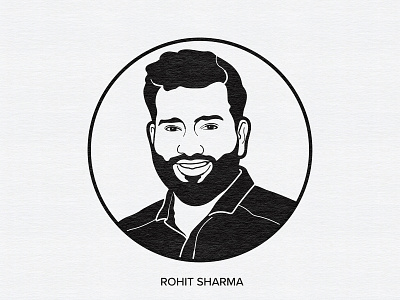 Rohit Sharma by manish mansinh on Dribbble