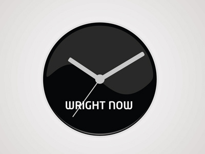 Wright Now black concept cool creative design digital art home decor idea product design watch