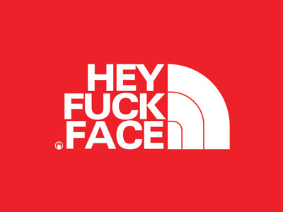 yey fuck face typography words