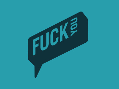 fuck you typography words