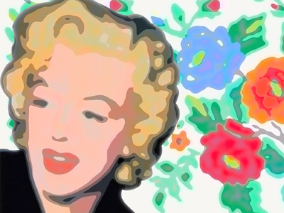 marilyn monroe art digital drawing illustration illustrator movies music painting pastels portrait poster print quote retro wallpaper