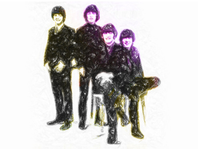 the beatles art digital drawing illustration illustrator movies music painting pastels portrait poster print quote retro the beatles wallpaper