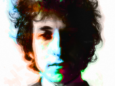 bob dylan art digital illustration painting