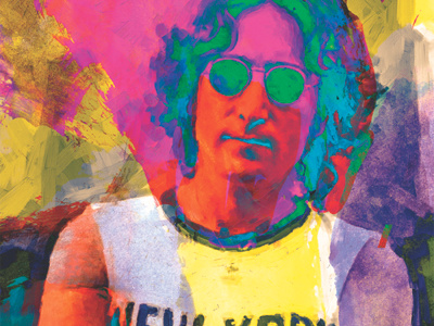 john lennon art digital drawing illustration illustrator movies music painting pastels portrait poster print quote retro wallpaper