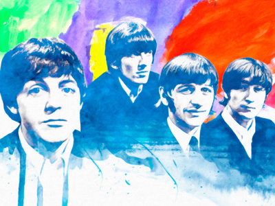 the beatles art digital drawing illustration illustrator movies music painting pastels portrait poster print quote retro wallpaper