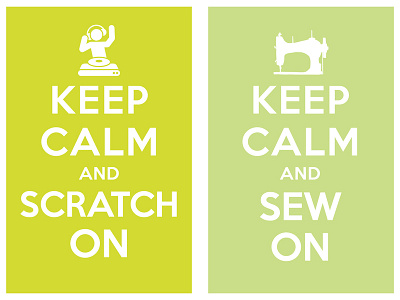 keep calm and scratch on / keep calm and sew on