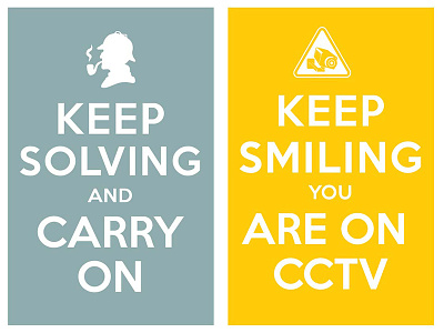 keep solving and carry on / keep smiling you are on cctv