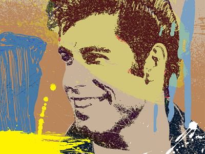 john travolta art digital drawing illustration illustrator movies music painting pastels portrait poster print quote retro wallpaper