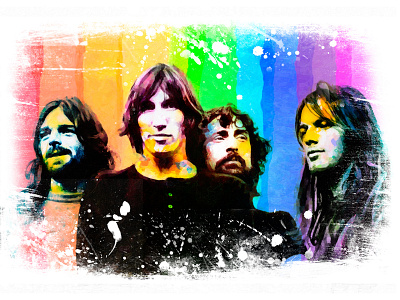 pink floyd art digital drawing illustration illustrator movies music painting pastels portrait poster print quote retro wallpaper