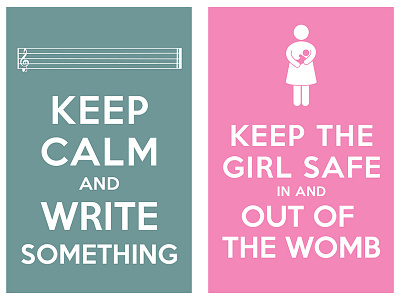 keep calm and write something
