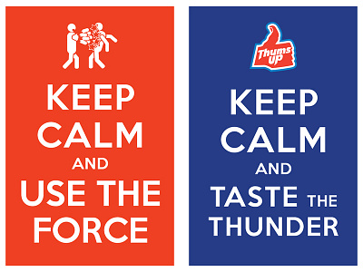 keep calm and use the force / keep calm and taste the thunder keep calm and carry on manish mansinh poster typo typography