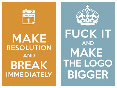 make resolution and break immediately keep calm and carry on manish mansinh poster typo typography