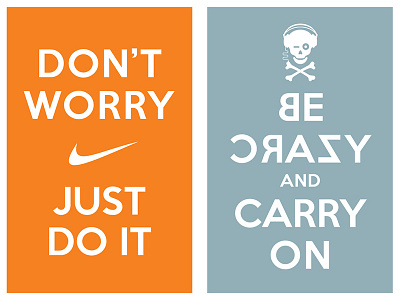 Be Crazy And Carry On Dont Worry Just Do It keep calm and carry on manish mansinh poster typo typography